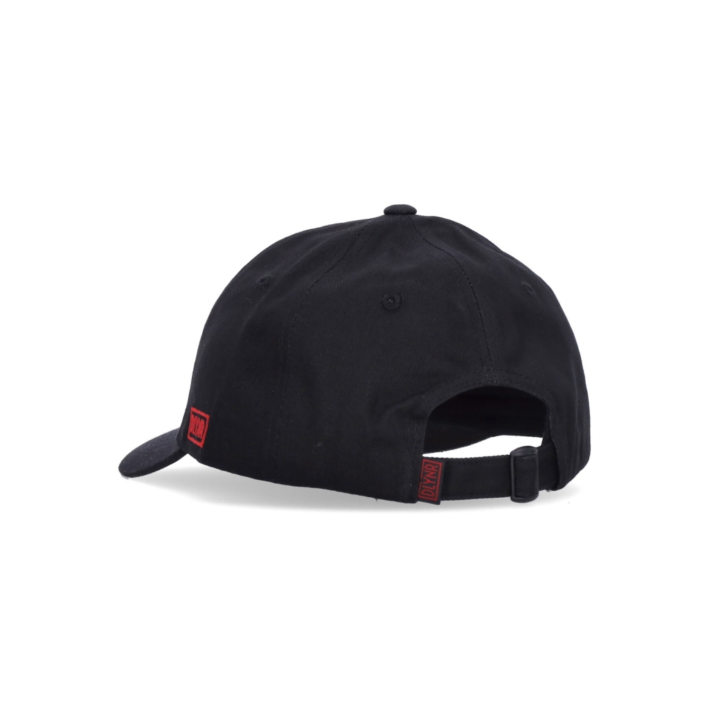 cappellino visiera curva uomo goat milano dad hat BLACK/RED