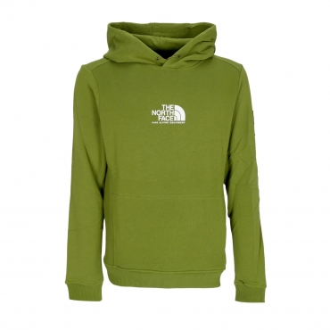 felpa cappuccio uomo fine alpine hoodie CALLA GREEN