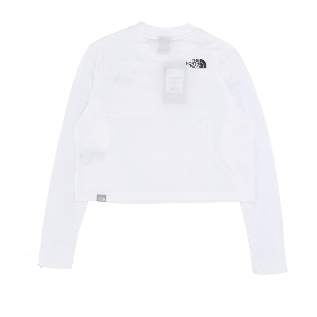 maglietta manica lunga corta donna w l/s crop tee GARDENIA WHITE