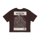 maglietta donna w nuptse face tee COAL BROWN