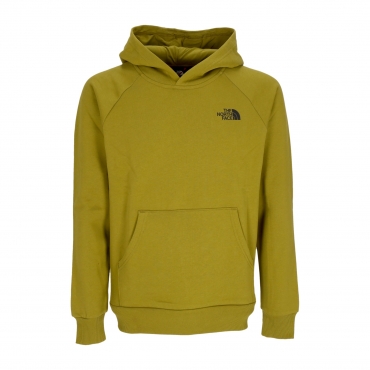 felpa cappuccio uomo raglan redbox hoodie SULPHUR MOSS