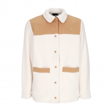 orsetto donna cragmont fleece shacket GARDENIA WHITE/ALMOND BUTTER