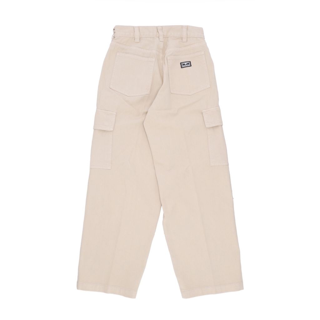 pantalone lungo uomo big wig cargo denim pant CLAY