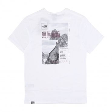 maglietta uomo collage tee WHITE/BOYSENBERRY