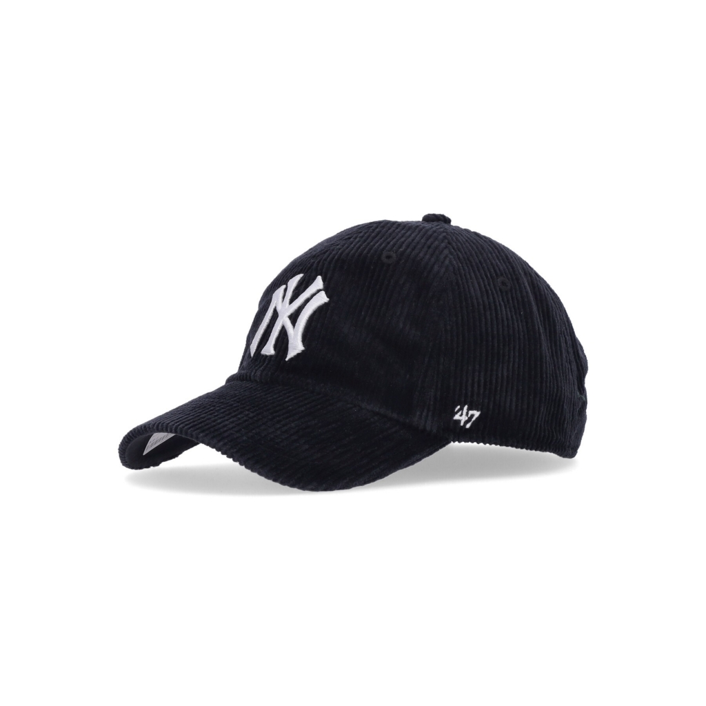 cappellino visiera curva uomo mlb thick cord clean up neyyan BLACK
