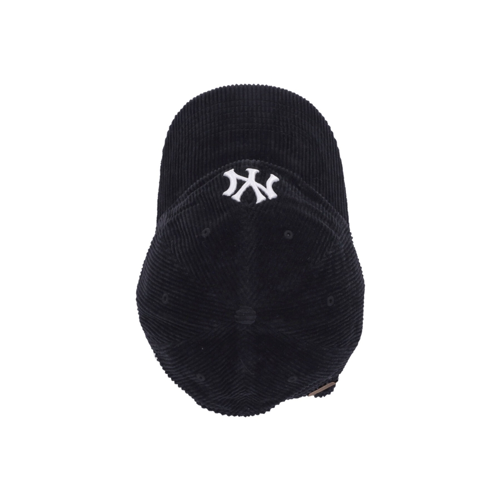 cappellino visiera curva uomo mlb thick cord clean up neyyan BLACK