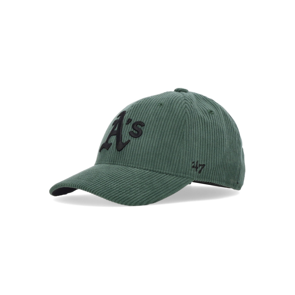 cappellino visiera curva uomo mlb thick cord mvp oakath DARK GREEN