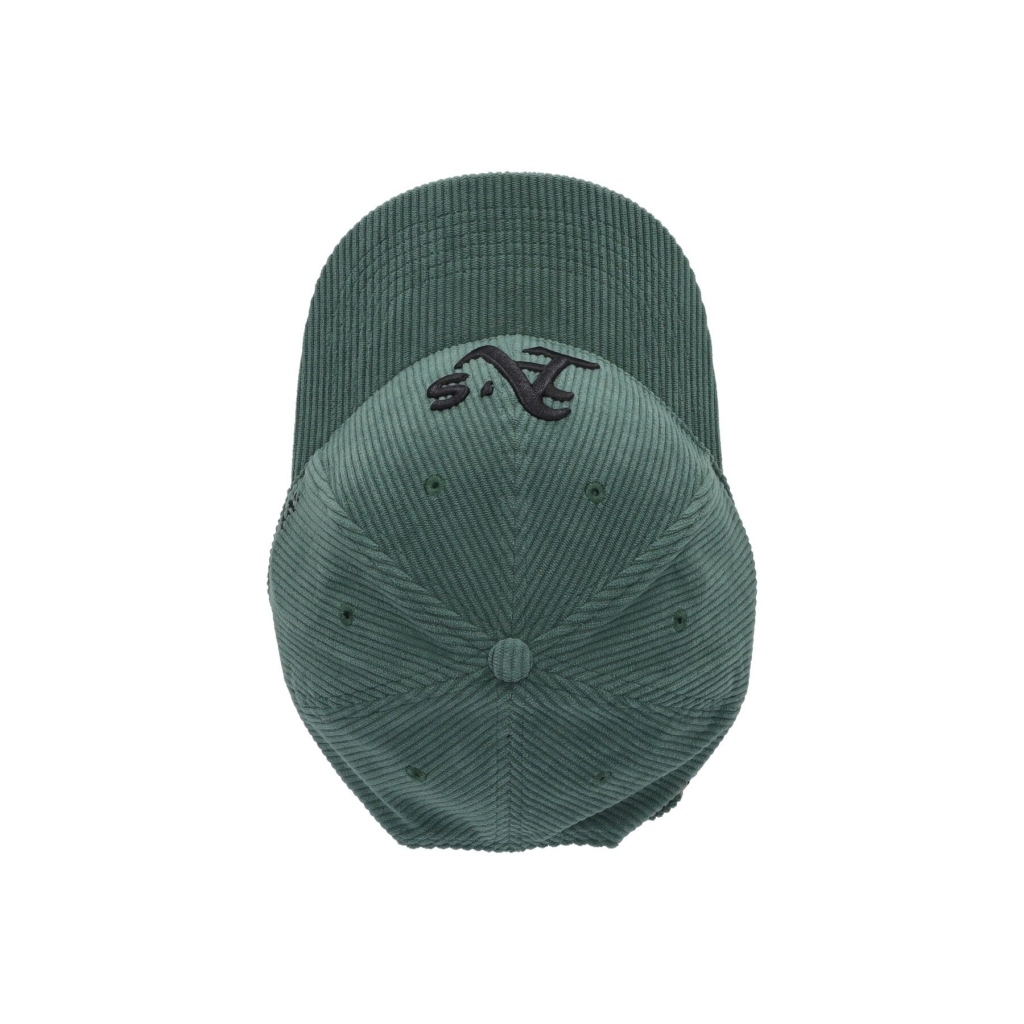 cappellino visiera curva uomo mlb thick cord mvp oakath DARK GREEN