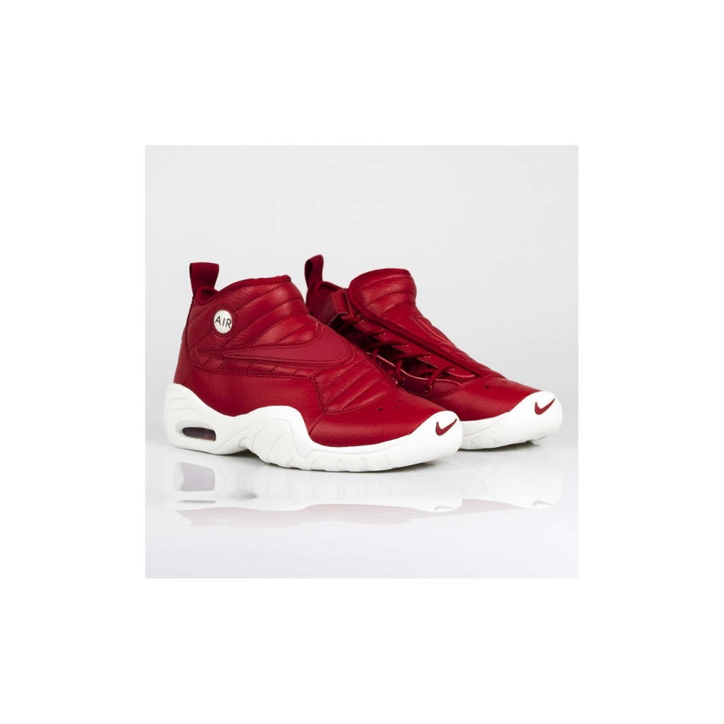 scarpa alta uomo air shake ndestrukt x dennis rodman ROSSO/BIANCO