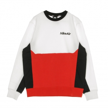 felpa girocollo uomo air crew WHITE/UNIVERSITY RED/BLACK/BLACK