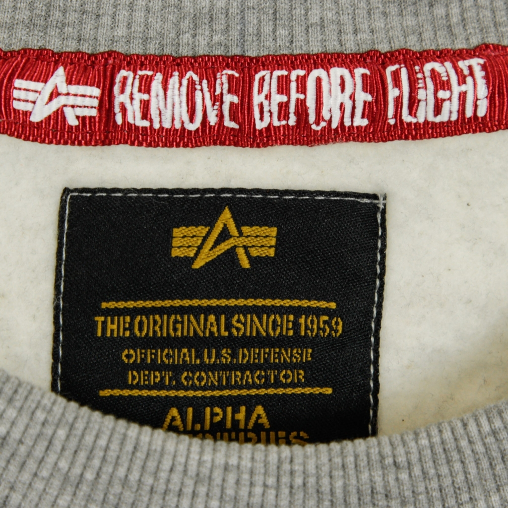 felpa girocollo uomo space shuttle sweater GREY HEATHER