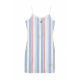 vestito donna stripe strap dress LIGHT POWDERY BLUE/STRIPE