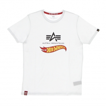 maglietta uomo hot wheels flag tee WHITE