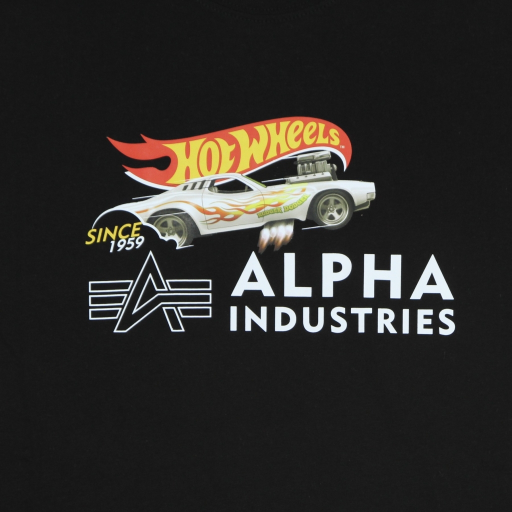 maglietta uomo rodger dodger tee x hot wheels BLACK