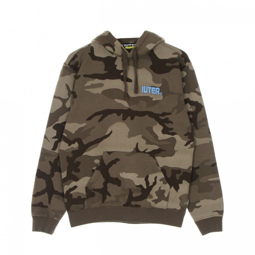 felpa cappuccio uomo divided camo hoodie BROWN