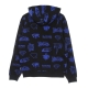 felpa cappuccio uomo horns allover hoodie BLACK