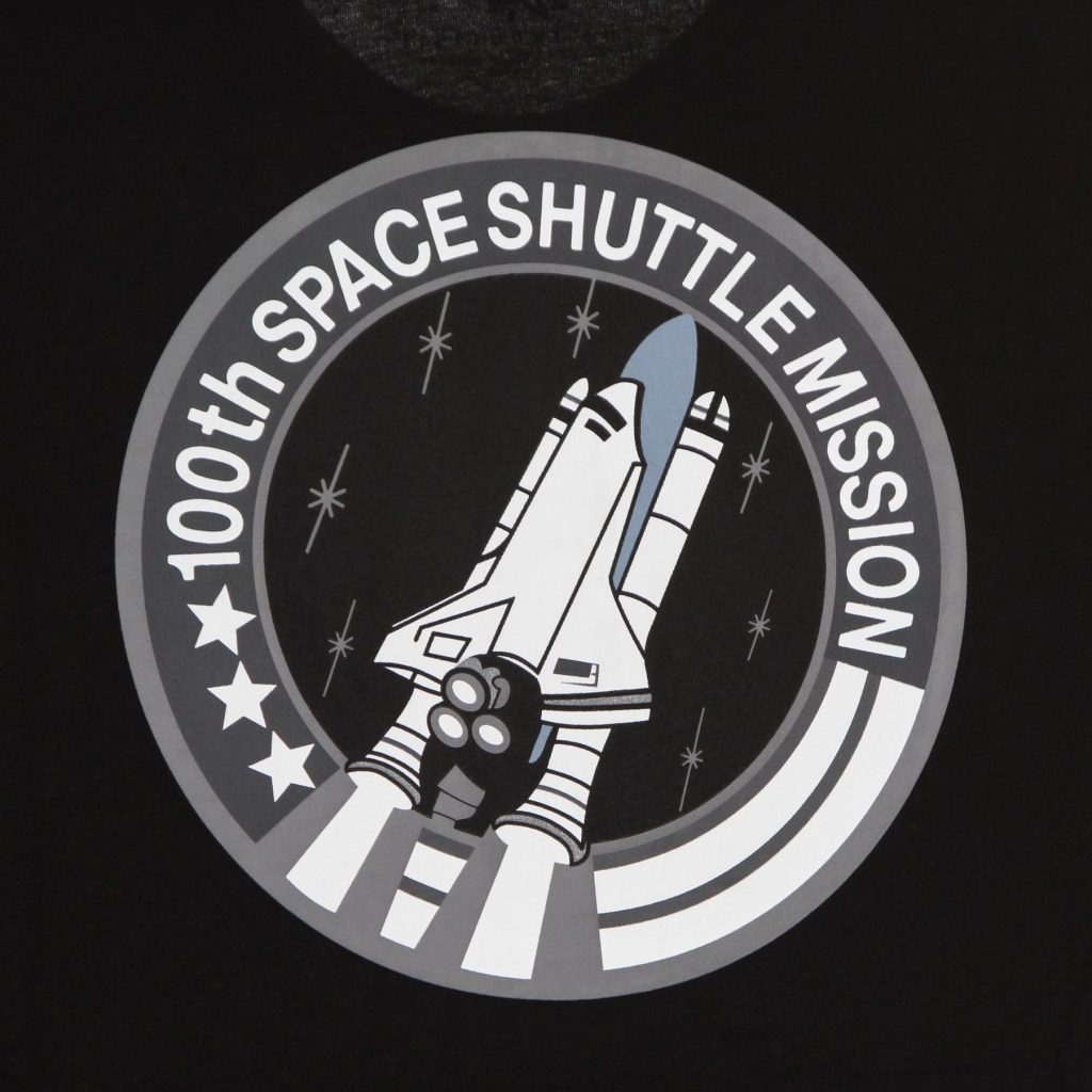 maglietta uomo space shuttle tee BLACK