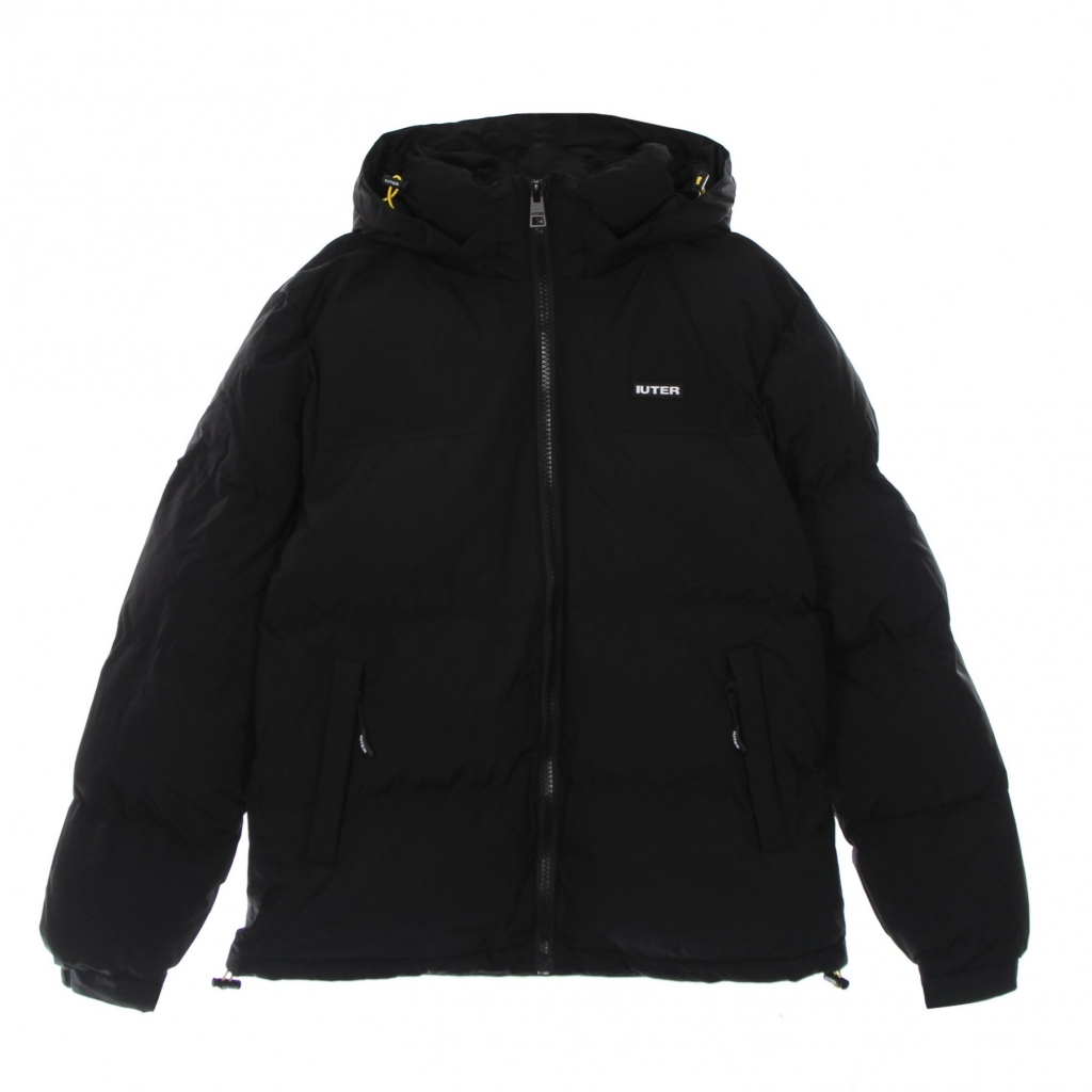 piumino uomo puffer hooded jacket BLACK