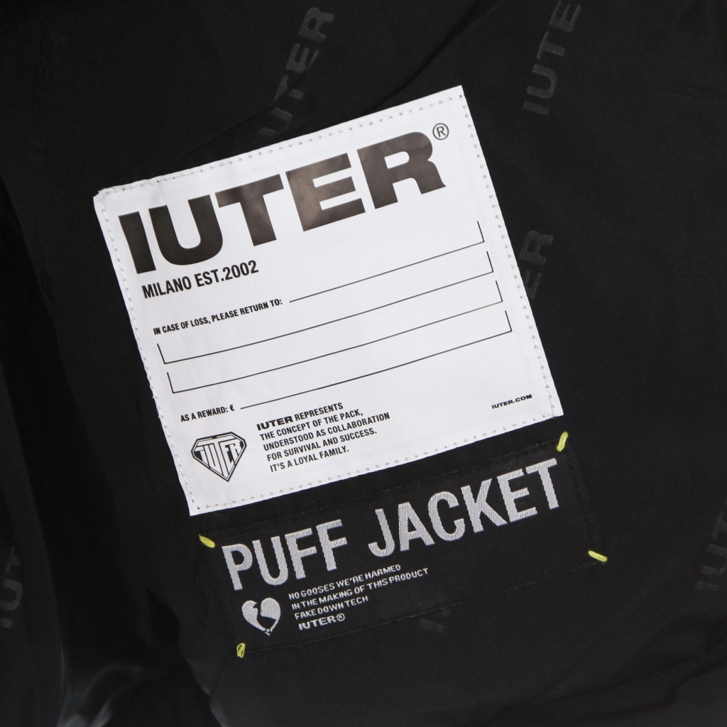 piumino uomo puffer hooded jacket BLACK