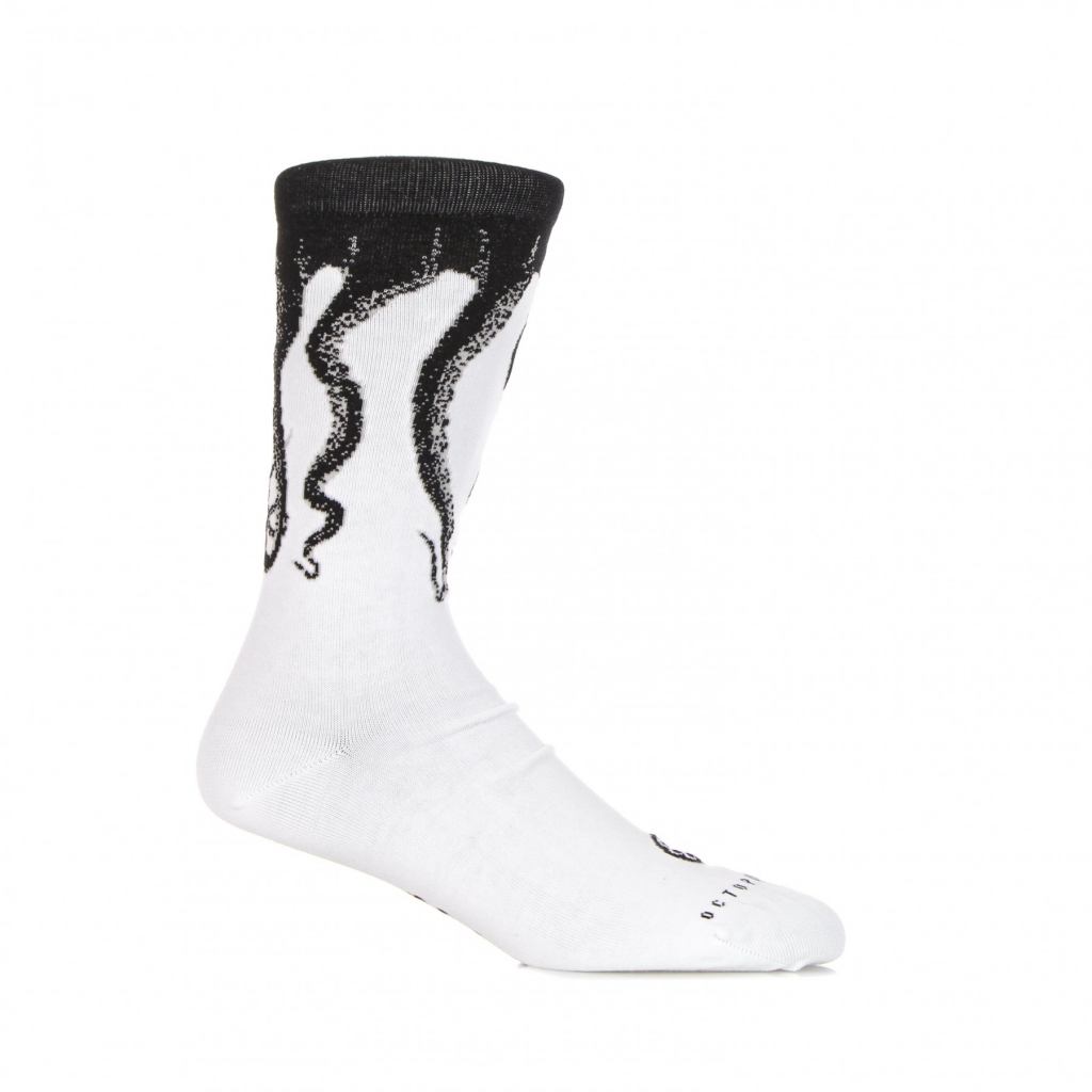 calza media uomo octopus socks original WHITE/BLACK