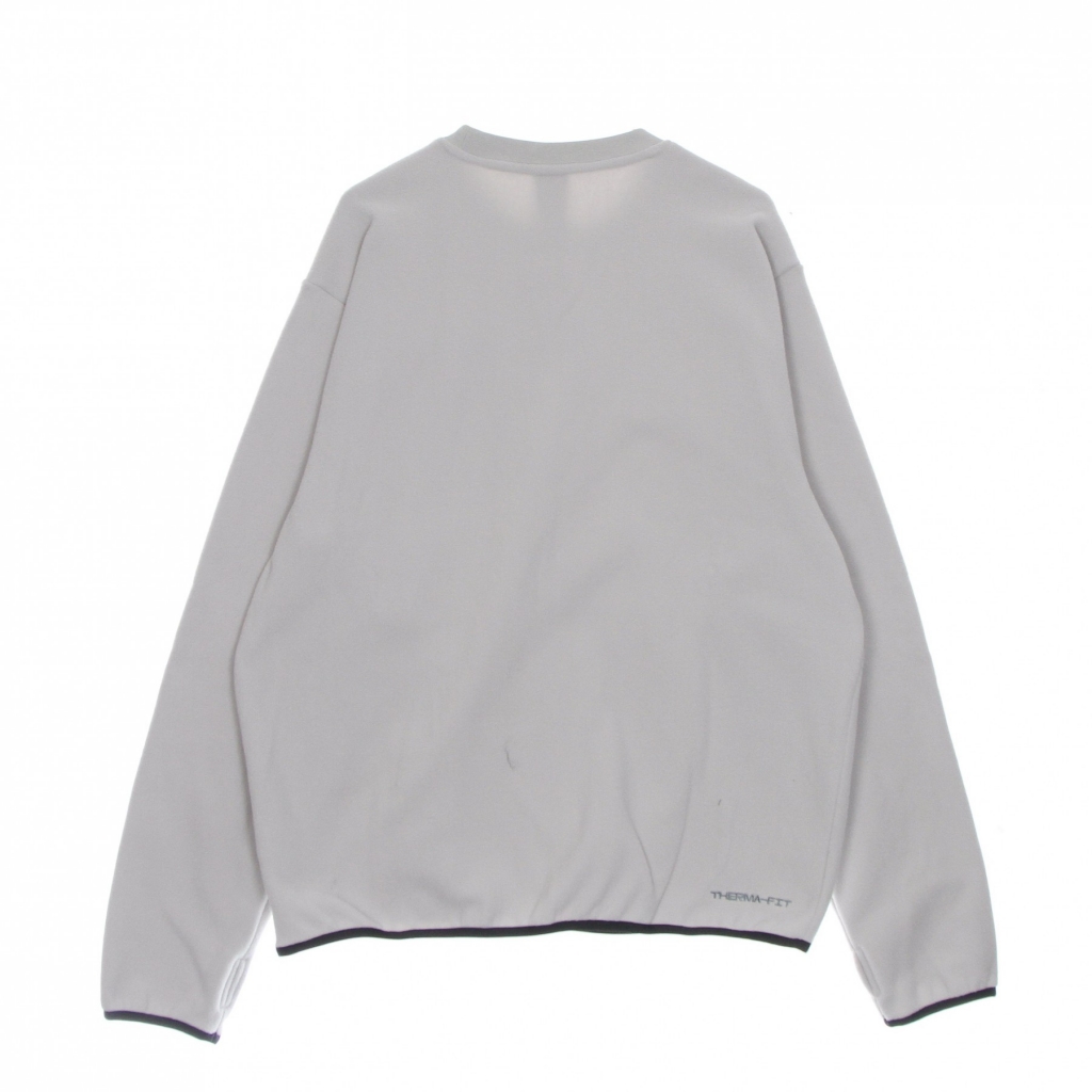 felpa girocollo uomo sportswear spu therma-fit polar fleece crew LT IRON ORE/BLACK/BLACK