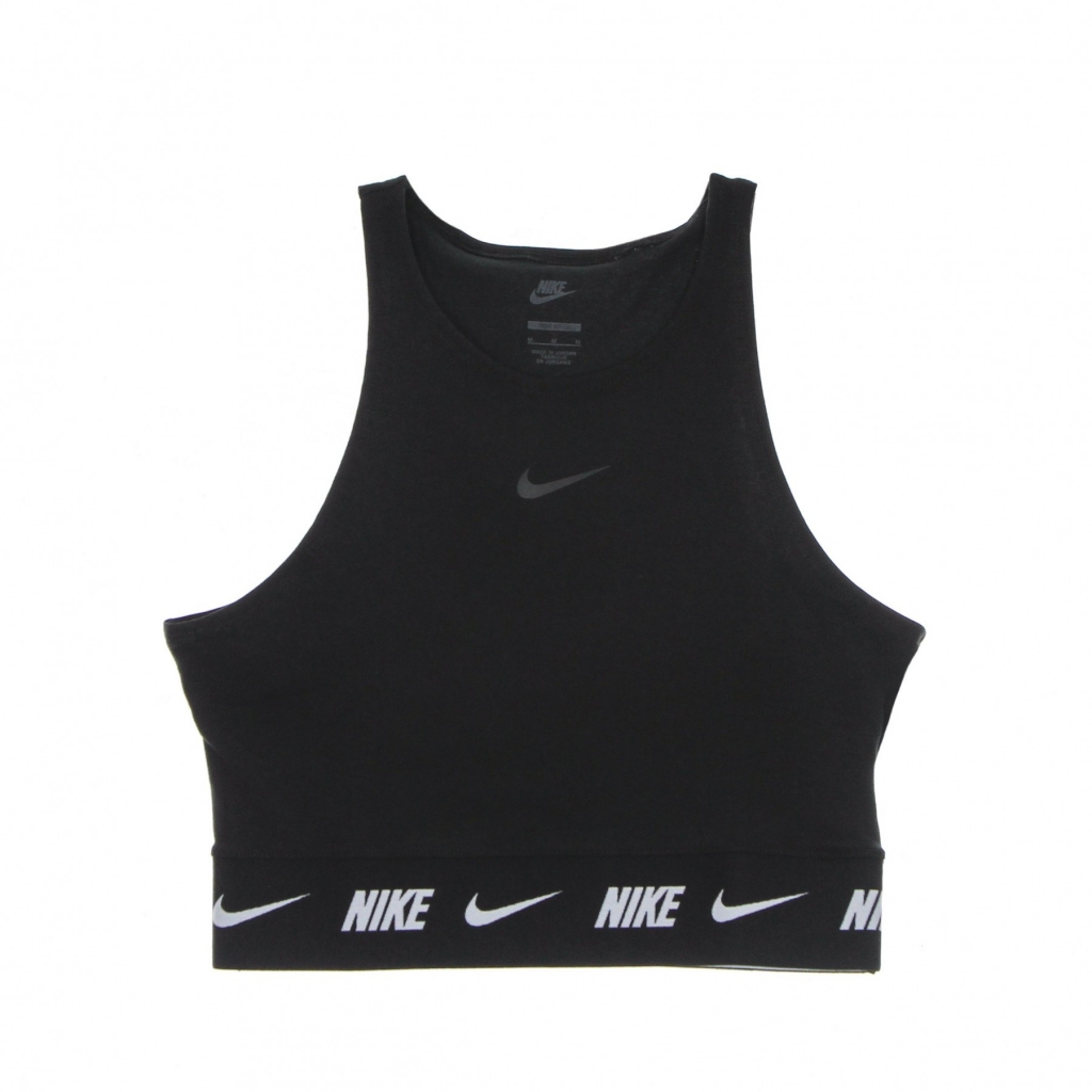 top donna sportswear crop tape top BLACK