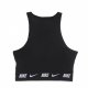 top donna sportswear crop tape top BLACK