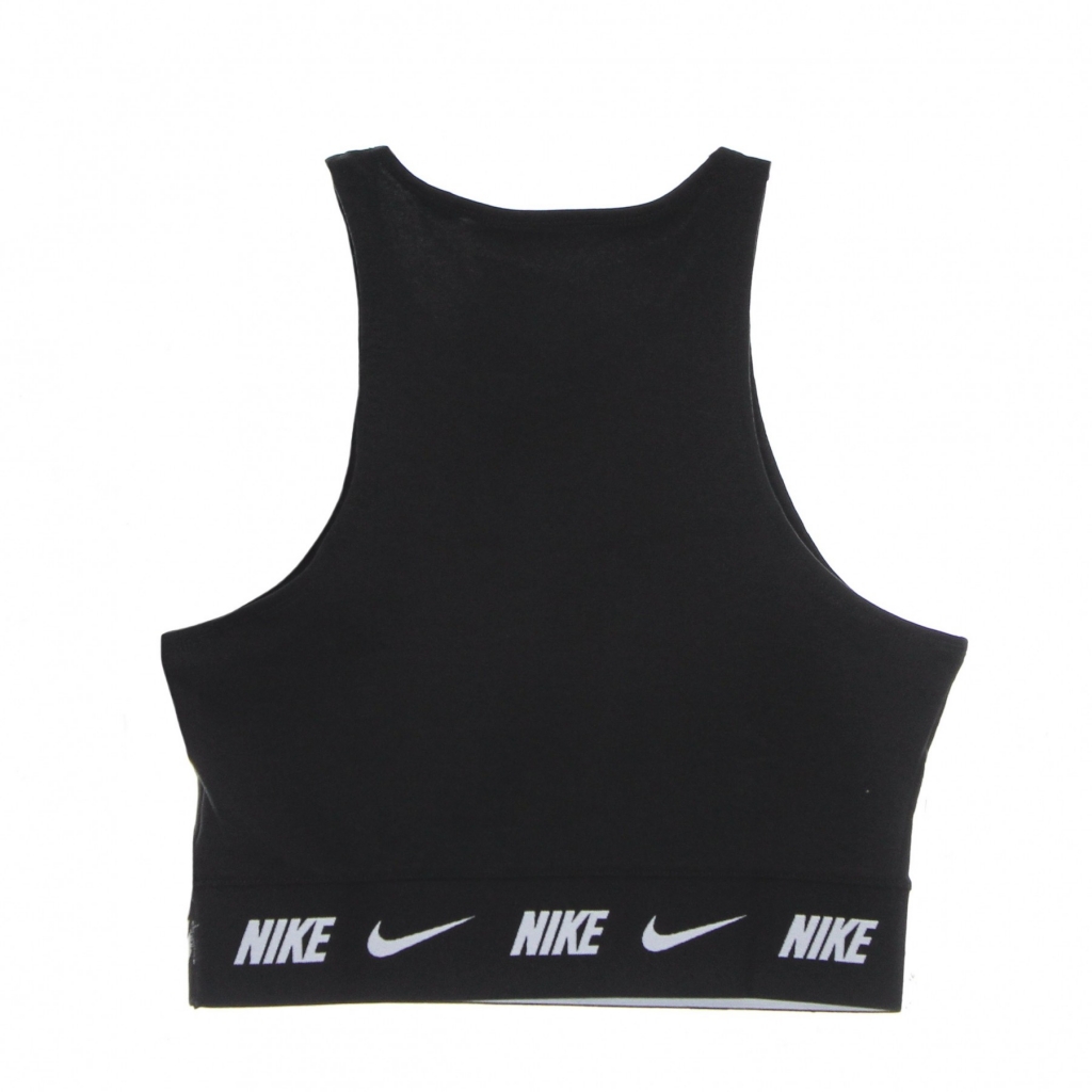 top donna sportswear crop tape top BLACK