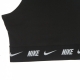 top donna sportswear crop tape top BLACK
