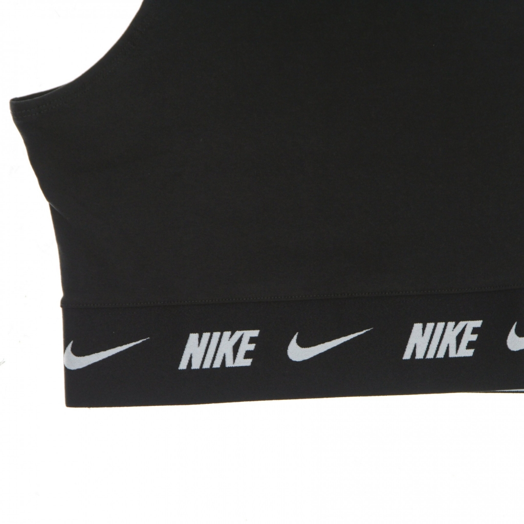top donna sportswear crop tape top BLACK