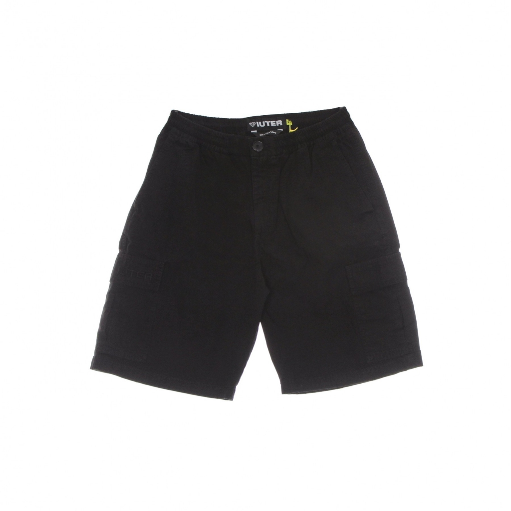 pantalone corto uomo cargo short BLACK