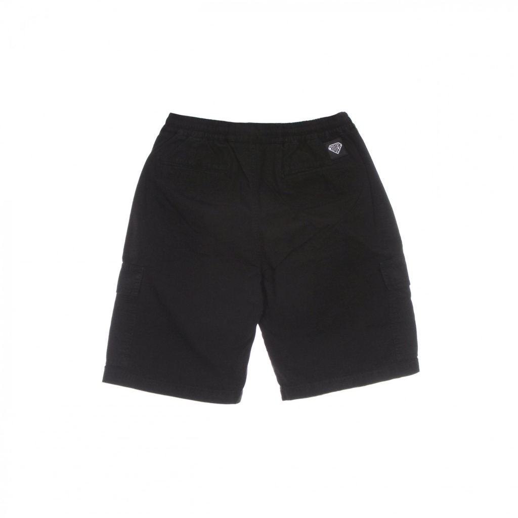 pantalone corto uomo cargo short BLACK