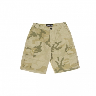 pantalone corto uomo cargo camo short BEIGE