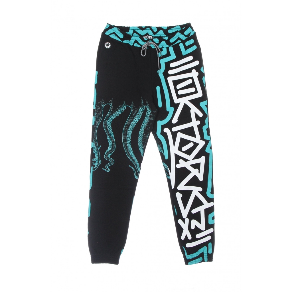 pantalone tuta leggero uomo octopus tag sweatpant BLACK