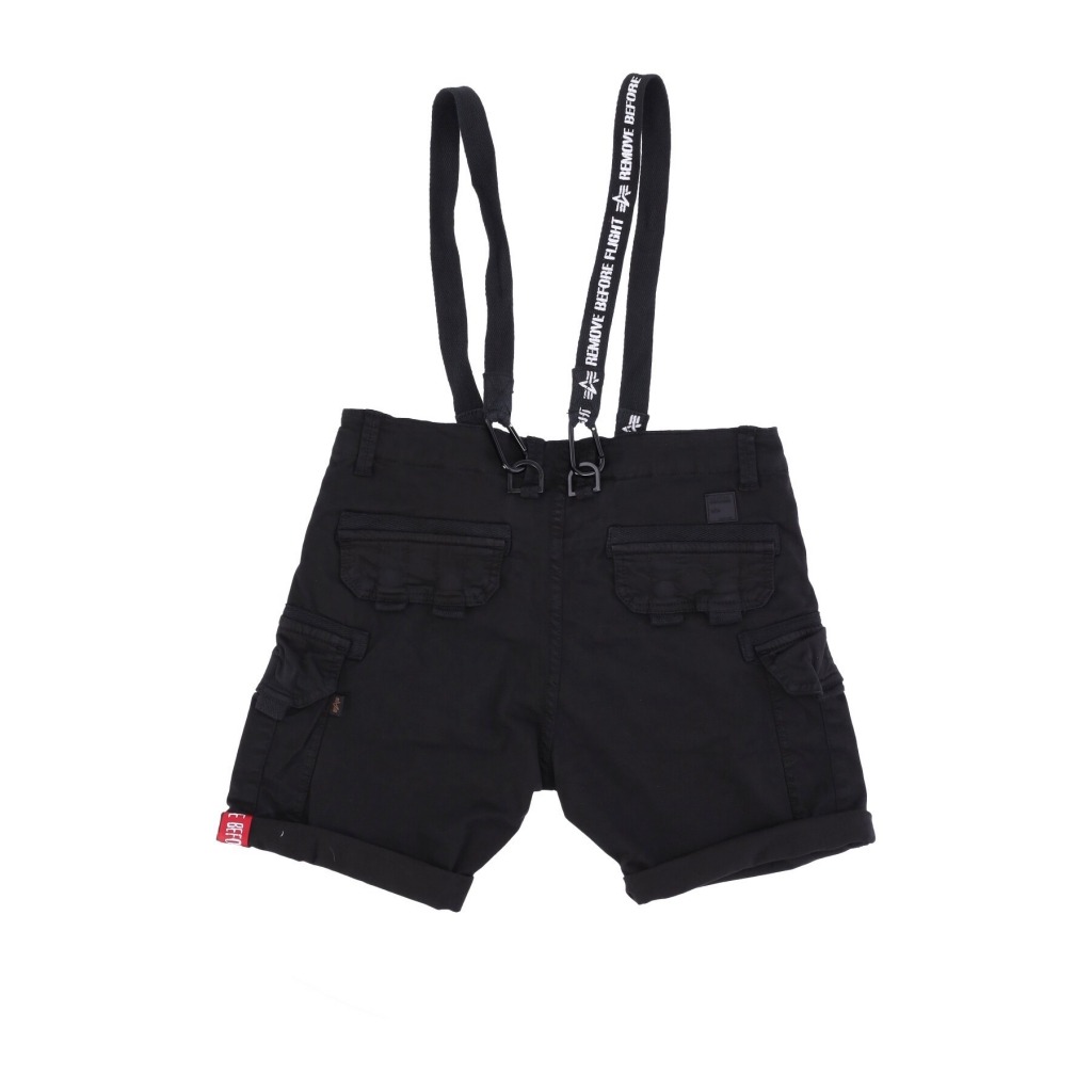 ALPHA INDUSTRIES - pantalone corto uomo utility short BLACK - Panta...