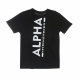 maglietta uomo backprint tee BLACK