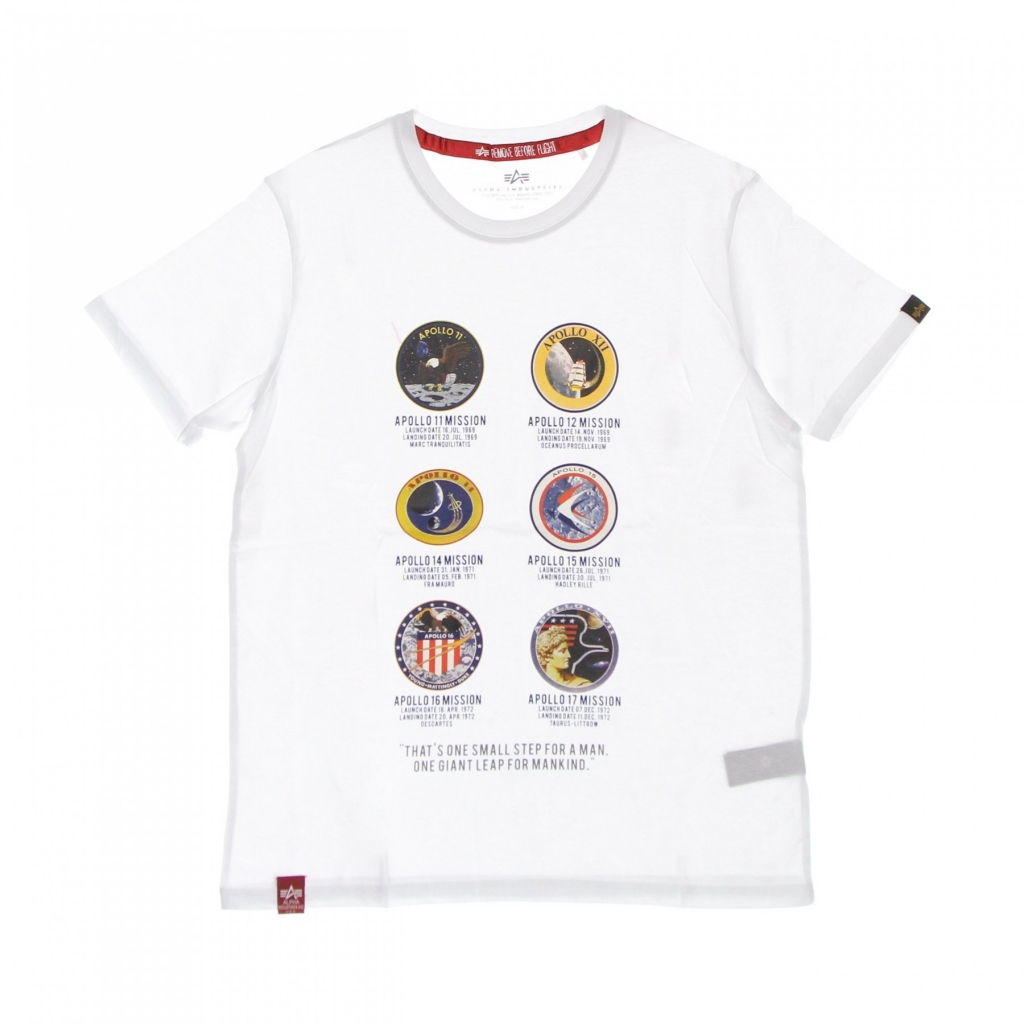 uomo WHITE maglietta mission tee apollo