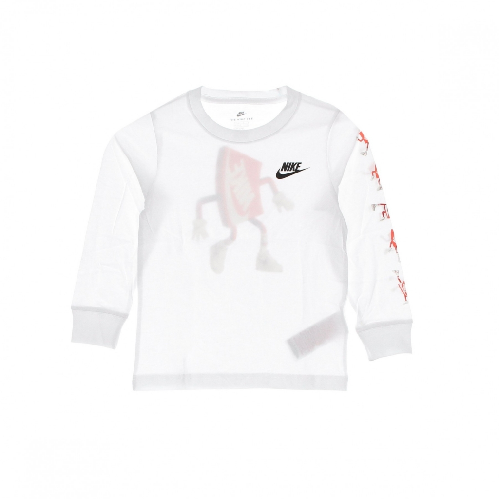 maglietta manica lunga bambino boxy dance l/s tee WHITE