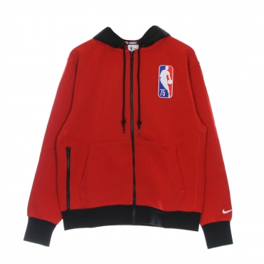 felpa cappuccio zip uomo nba full-zip fleece hoodie chibul UNIVERSITY RED/BLACK