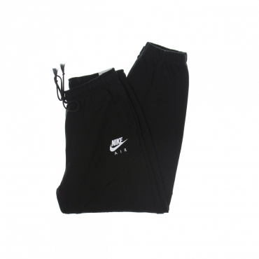 pantalone tuta leggero donna sportswear air fleece pant BLACK/BLACK/WHITE