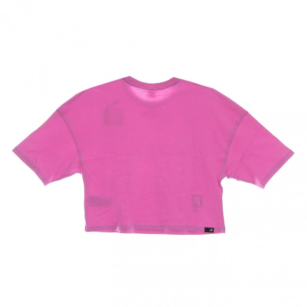 maglietta corta donna brand love oversized tee MAUVE