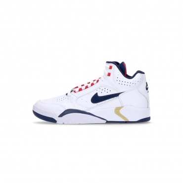 scarpa alta uomo air flight lite mid WHITE/MIDNIGHT NAVY/UNIVERSITY RED