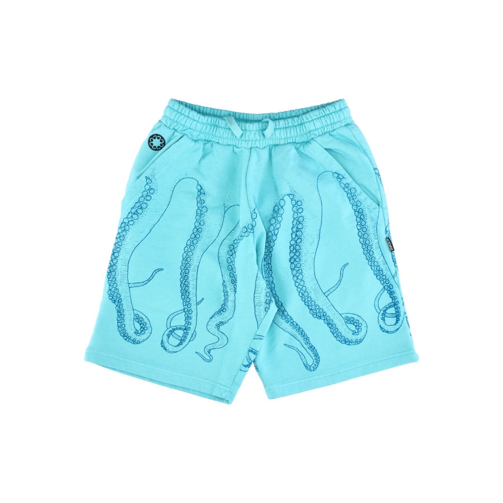 pantalone corto tuta uomo dyed sweatshort ACQUAMARINE