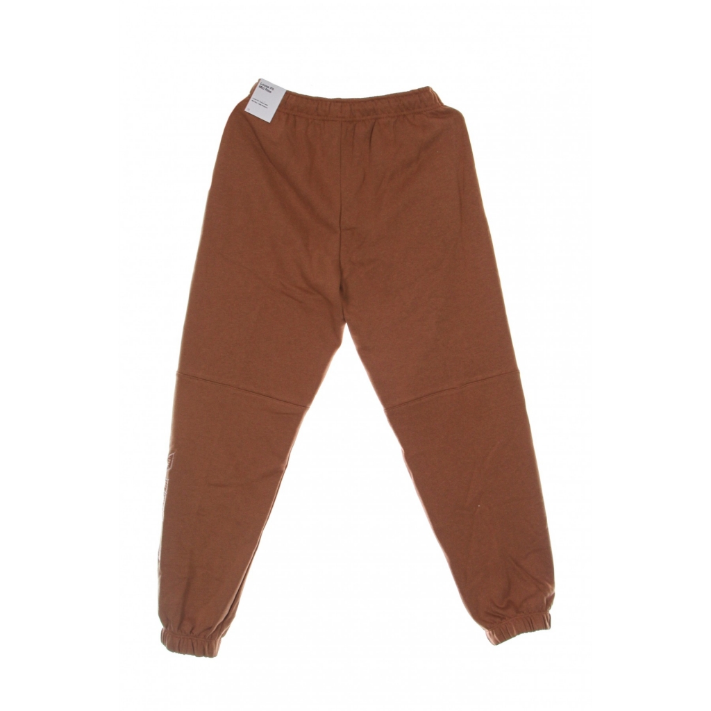 pantalone tuta leggero donna sportswear air fleece pant MINERAL CLAY/RED BARK/PINK OXFORD