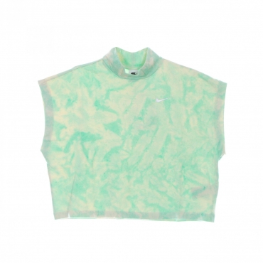 canotta donna sportswear washed jersey top MINT FOAM/WHITE