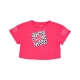 maglietta bambina boxy graphic tee RUSH PINK