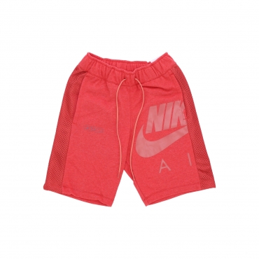 pantalone corto tuta uomo sportswear air f RED CLAY/HTR/MADDER ROOT