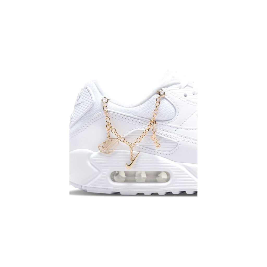 scarpa bassa donna w air max 90 premium WHITE/WHITE/METALLIC GOLD