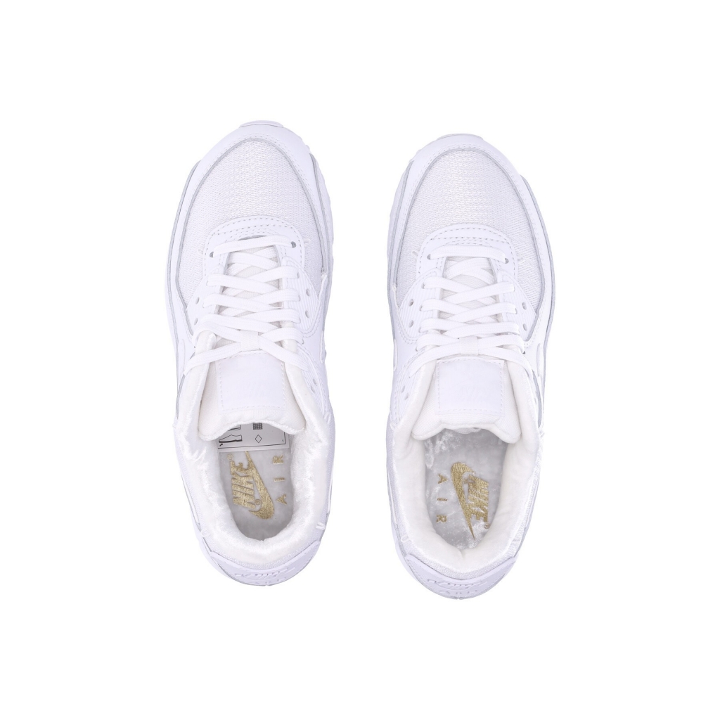 scarpa bassa donna w air max 90 premium WHITE/WHITE/METALLIC GOLD