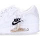 scarpa bassa donna w air max 90 premium WHITE/WHITE/METALLIC GOLD